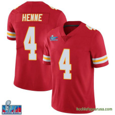 Youth Kansas City Chiefs Chad Henne Red Game Team Color Vapor Untouchable Super Bowl Lvii Patch Kcc216 Jersey C1182